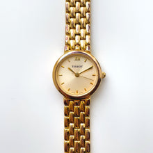 Load image into Gallery viewer, Ladies&#39; Vintage Gold-Plated Tissot Quartz Watch with Round Dial
