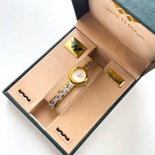 Load image into Gallery viewer, Dainty Vintage Two-Tone Ladies&#39; Waltham Quartz Watch with Round Dial - Boxed
