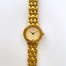 Load image into Gallery viewer, Vintage Ladies&#39; Gold-Plated Accurist Quartz Watch with Beige Round Dial
