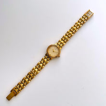 Load image into Gallery viewer, Vintage Ladies&#39; Gold-Plated Accurist Quartz Watch with Beige Round Dial
