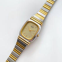 Load image into Gallery viewer, 1990s Ladies&#39; Two-Tone Seiko Quartz Watch with Gold Dial
