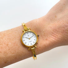 Load image into Gallery viewer, Vintage 1990s Gold-Plated Ladies&#39; Givenchy Bangle Quartz Watch with Round Dial
