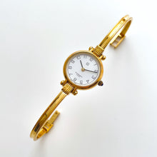 Load image into Gallery viewer, Vintage 1990s Gold-Plated Ladies&#39; Givenchy Bangle Quartz Watch with Round Dial
