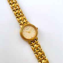 Load image into Gallery viewer, Vintage Ladies&#39; Gold-Plated Accurist Quartz Watch with Beige Round Dial
