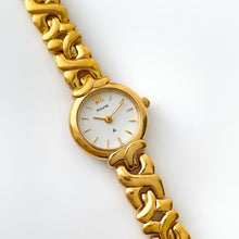 Load image into Gallery viewer, Vintage Ladies&#39; Gold-Plated Accurist Quartz Watch with White Round Dial
