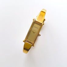 Load image into Gallery viewer, Vintage Ladies&#39; Gold-Plated Gucci 1500 Bangle Quartz Watch with Gold Rectangular Dial
