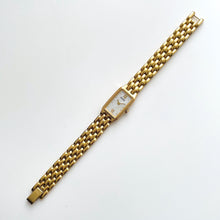 Load image into Gallery viewer, Thin Vintage 1990s Gold-Plated Ladies&#39; Seiko Quartz Watch with Mother of Pearl Dial
