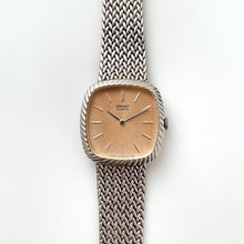 Load image into Gallery viewer, Vintage 1990s Ladies&#39; Silver-Tone Seiko Quartz Watch with Champagne Dial
