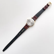 Load image into Gallery viewer, Vintage Ladies&#39; Gold-Plated Longines Presence Quartz Watch with Brown Leather Strap
