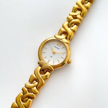 Load image into Gallery viewer, Vintage Ladies&#39; Gold-Plated Accurist Quartz Watch with White Round Dial
