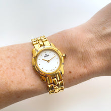 Load image into Gallery viewer, Ladies&#39; Vintage 90s Gold-Plated Fendi 850L Quartz Watch with White Dial
