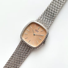 Load image into Gallery viewer, Vintage 1990s Ladies&#39; Silver-Tone Seiko Quartz Watch with Champagne Dial
