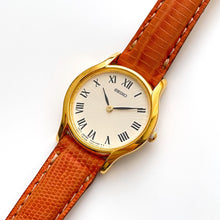 Load image into Gallery viewer, Vintage Gold-Plated Ladies&#39; Seiko Quartz Watch with Brown Leather Strap
