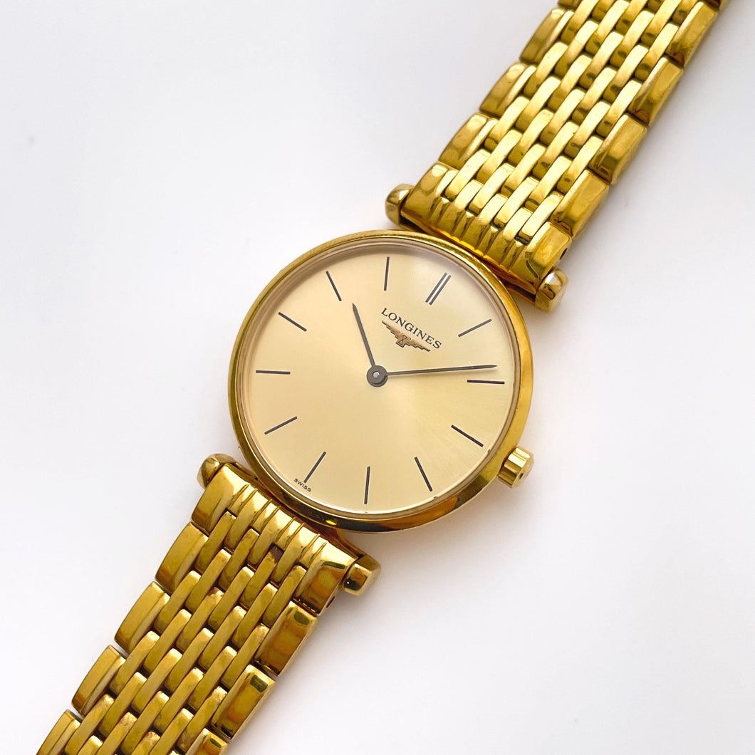 Vintage Ladies' Gold-Plated Longines 'La Grande Classique' Quartz Watch