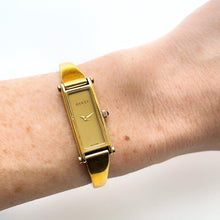 Load image into Gallery viewer, Vintage Ladies&#39; Gold-Plated Gucci 1500L Bangle Quartz Watch with Gold Rectangular Dial
