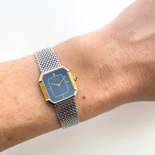 Load image into Gallery viewer, Vintage Two-Tone Ladies&#39; Seiko Lassale Quartz Watch with Blue Dial
