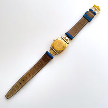 Load image into Gallery viewer, 1990s Gucci 6300L Quartz Watch with White Dial and Blue Leather Strap - Boxed
