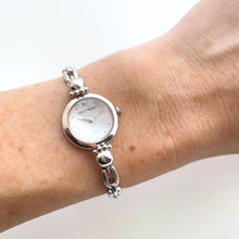 Load image into Gallery viewer, Vintage Silver-Tone Ladies&#39; Courrèges Quartz Watch with Mother of Pearl Dial
