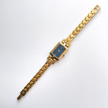 Load image into Gallery viewer, Vintage 1990s Gold-Plated Ladies&#39; Givenchy Watch with Blue Dial and Quartz Movement
