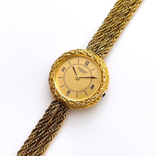 Rare Vintage Gold-Plated Raymond Weil Mechanical Ladies' Cocktail Watch