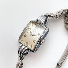 Load image into Gallery viewer, Vintage Ladies&#39; Silver-Tone Art Deco Bucherer Mechanical Watch
