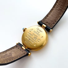 Load image into Gallery viewer, Vintage Ladies&#39; Cartier Must Vendome Vermeil - Gold-Plated Silver 925 with Black Dial - With Papers
