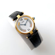 Load image into Gallery viewer, Vintage Ladies&#39; Cartier Must Vendome Vermeil - Gold-Plated Silver 925 with Black Dial - With Papers
