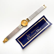 Load image into Gallery viewer, Vintage 1991 Two-Tone Christian Dior Ladies&#39; Quartz Watch with Round Gold Dial - Boxed
