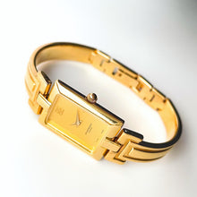 Load image into Gallery viewer, Vintage Gold-Plated Ladies&#39; Givenchy &#39;Millesime&#39; Bangle Quartz Watch with Rectangular Dial - Boxed
