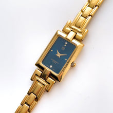 Load image into Gallery viewer, Vintage 1990s Gold-Plated Ladies&#39; Givenchy Watch with Blue Dial and Quartz Movement
