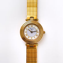 Load image into Gallery viewer, Vintage 1990s Gold-Plated Christian Dior 3051 Ladies&#39; Quartz Watch with Round Sector Dial
