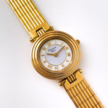 Load image into Gallery viewer, Vintage 1990s Gold-Plated Christian Dior 3051 Ladies&#39; Quartz Watch with Round Sector Dial
