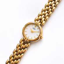 Load image into Gallery viewer, Vintage Gold-Plated Ladies&#39; Citizen Quartz Watch with Round Mother of Pearl Dial
