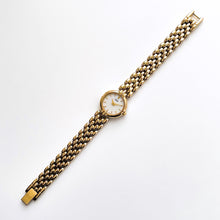 Load image into Gallery viewer, Vintage Gold-Plated Ladies&#39; Citizen Quartz Watch with Round Mother of Pearl Dial
