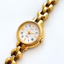 Load image into Gallery viewer, Vintage 90s Gold-Plated Seiko Belfina Jewellery Quartz Watch with Round Dial and Intricate Bracelet
