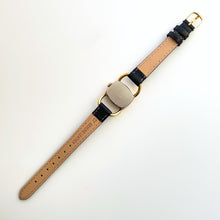 Load image into Gallery viewer, Rare Vintage Gold-Plated Bucherer Mechanical Dress Watch with Black Leather Strap
