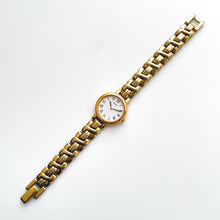 Load image into Gallery viewer, Vintage 1990s Gold-Plated Ladies&#39; Seiko Quartz Watch with Round White Dial and Roman Numerals
