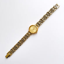 Load image into Gallery viewer, Vintage 1990s Gold-Plated Ladies&#39; Seiko Quartz Watch with Round Dial and Intricate Bracelet
