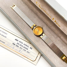 Load image into Gallery viewer, Vintage 1991 Two-Tone Christian Dior Ladies&#39; Quartz Watch with Round Gold Dial - Boxed
