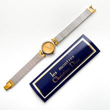 Load image into Gallery viewer, Vintage 1990 Two-Tone Christian Dior Ladies&#39; Quartz Watch with Round Gold Dial - Boxed
