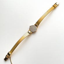 Load image into Gallery viewer, Vintage 1990s Ladies&#39; Gold-Plated Seiko Quartz Watch with Black Dial and Integrated Bracelet
