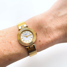 Load image into Gallery viewer, Vintage 1990s Gold-Plated Christian Dior 3051 Ladies&#39; Quartz Watch with Round Sector Dial
