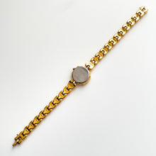 Load image into Gallery viewer, Very Rare 90s Gold-Plated Seiko Tissé Jewellery Quartz Watch with Tiny Dial, Thin Bracelet and 6 Diamonds
