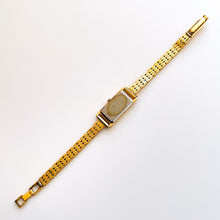 Load image into Gallery viewer, Vintage 1990s Gold-Plated Ladies&#39; Seiko Quartz Watch With Rectangular Dial
