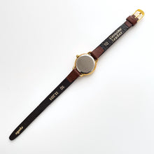 Load image into Gallery viewer, Vintage Ladies&#39; Sekonda Moon Phase Quartz Watch with Brown Leather Strap
