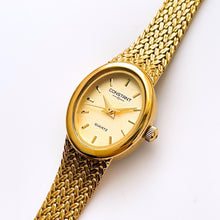 Load image into Gallery viewer, Vintage Ladies&#39; Constant Gold-Plated Quartz Watch with Oval Dial
