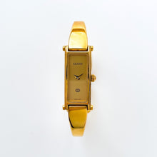 Load image into Gallery viewer, Vintage Ladies&#39; Gold-Plated Gucci 1500 Bangle Quartz Watch with Gold Rectangular Dial - Boxed
