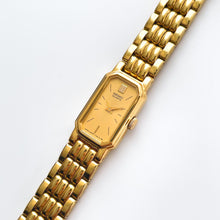 Load image into Gallery viewer, Vintage 1990s Gold-Plated Ladies&#39; Seiko Quartz Watch With Rectangular Dial - Boxed
