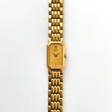 Load image into Gallery viewer, Vintage 1990s Gold-Plated Ladies&#39; Seiko Quartz Watch With Rectangular Dial - Boxed
