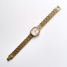 Load image into Gallery viewer, Vintage Gold-Plated Ladies&#39; Citizen Quartz Watch with White Dial and Roman Numerals
